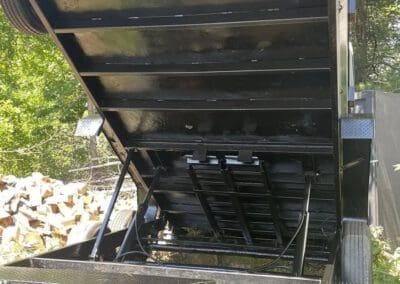 Undercoating and rust proofing of a trailer